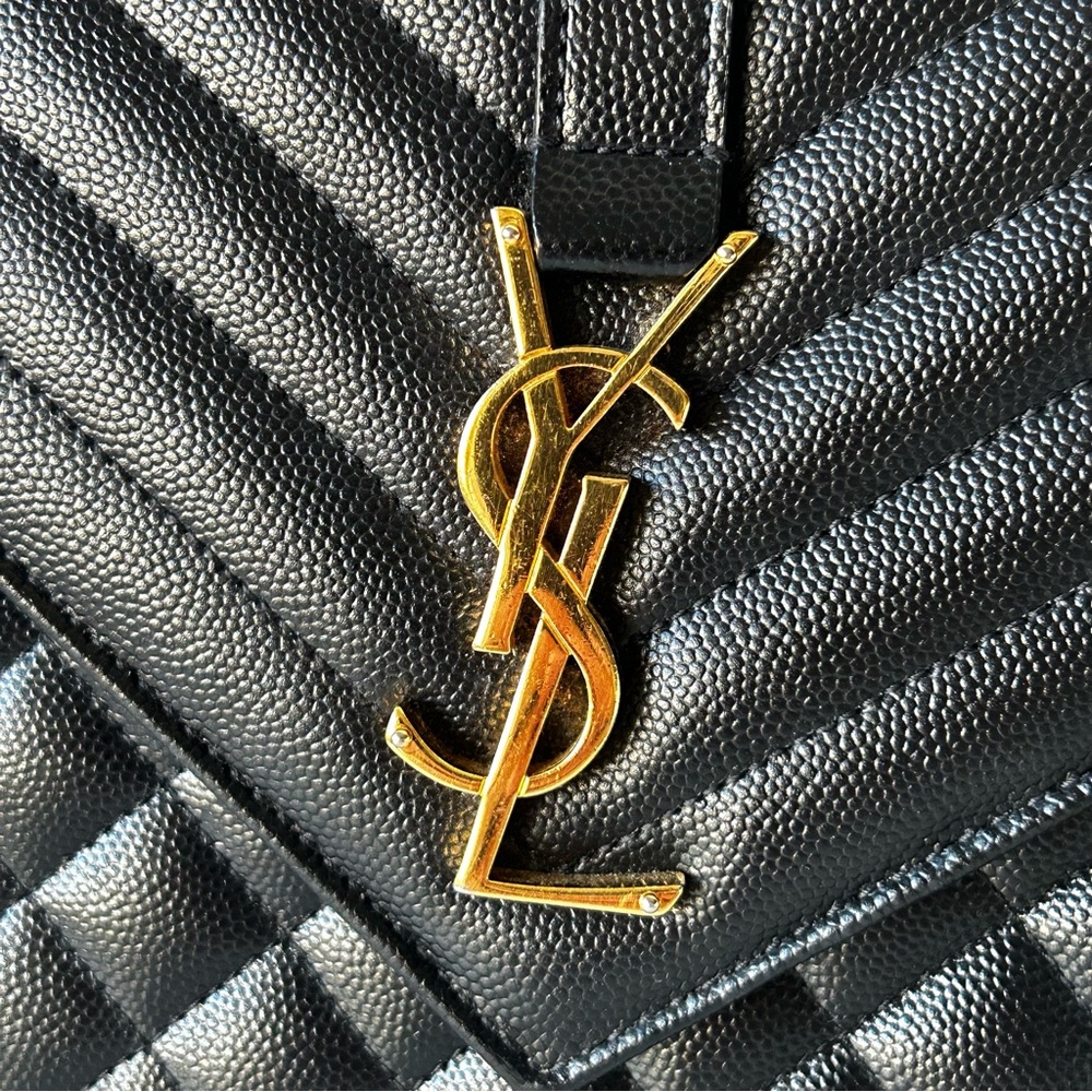 YSL Medium Envelope Triquilt Flap Bag - Picture 3 of 16
